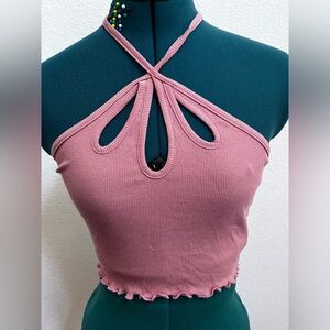 7DAY WKND: orange summer crop top